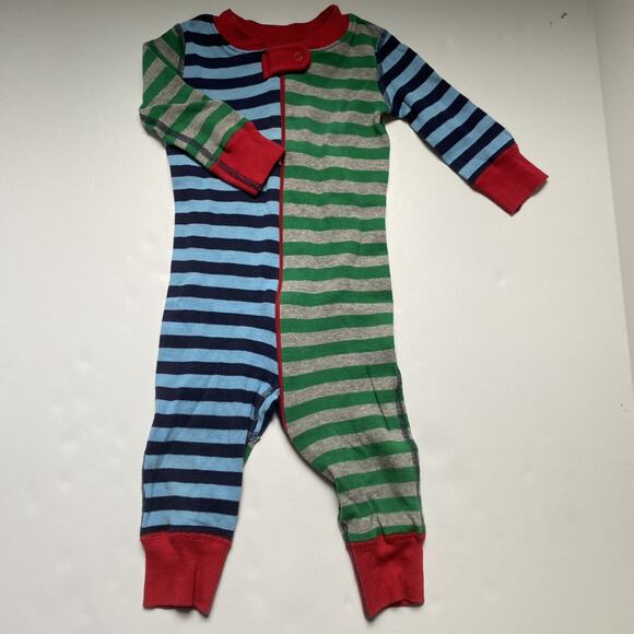 Hanna Andersson Organic Cotton Mix Up Stripes Sleeper - Picture 1 of 3